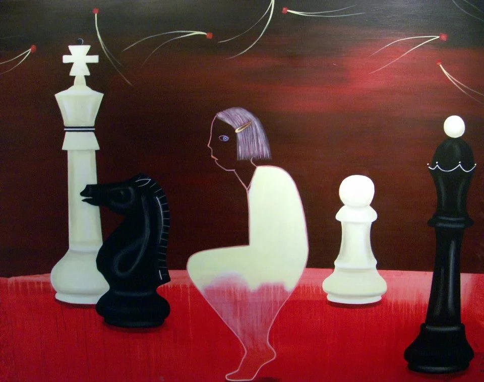 Who is playing? acrylic 2009