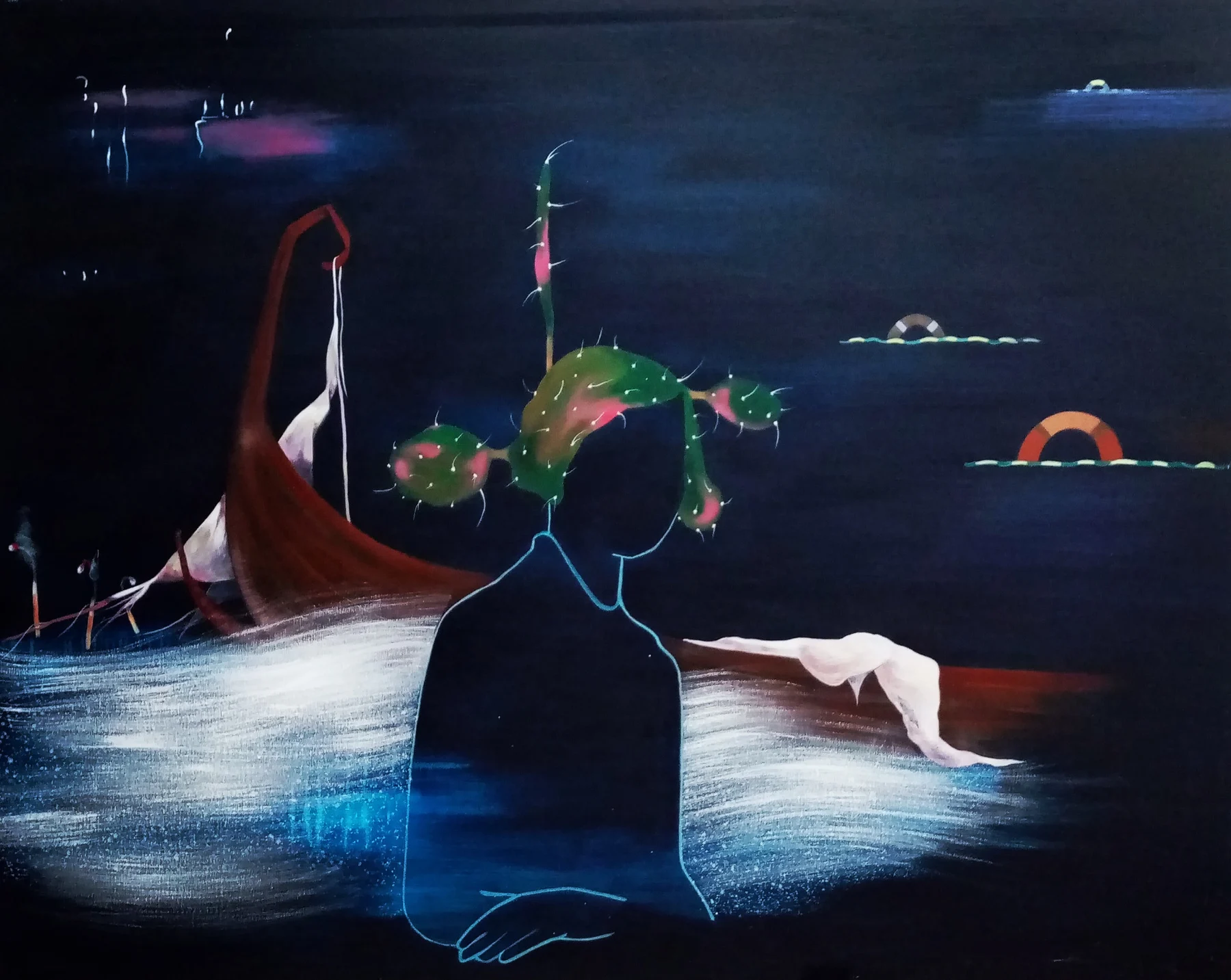 Shipwreck, new beginning acrylic 2017